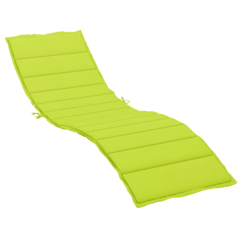 vidaXL Sonnenliegen-Auflage Hellgrün 200x70x3 cm Oxford-Gewebe