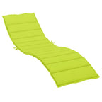 vidaXL Sonnenliegen-Auflage Hellgrün 200x70x3 cm Oxford-Gewebe