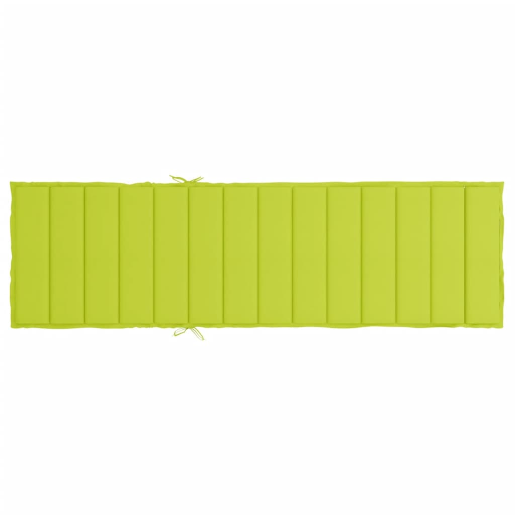 vidaXL Sonnenliegen-Auflage Hellgrün 200x70x3 cm Oxford-Gewebe