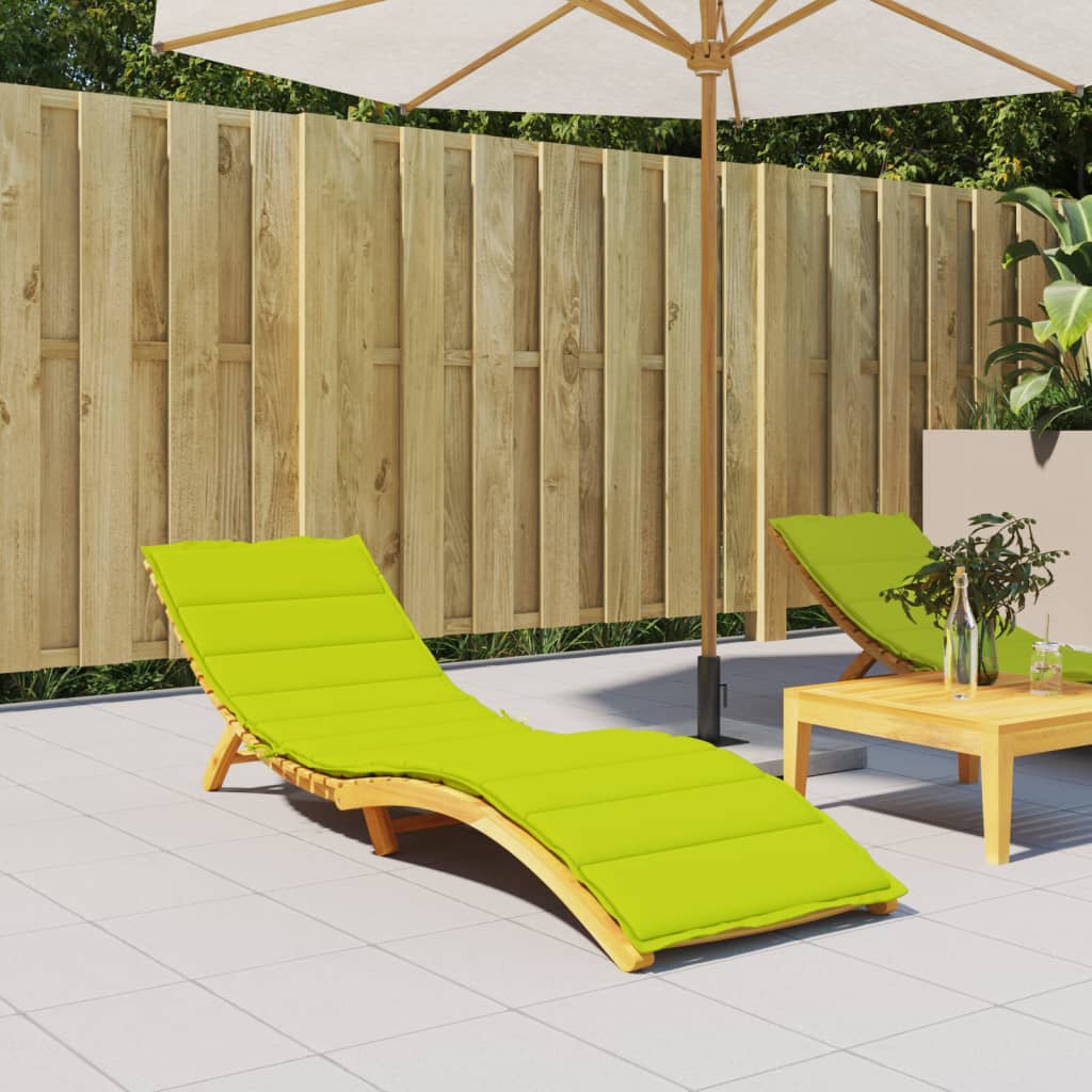 vidaXL Sonnenliegen-Auflage Hellgrün 200x70x3 cm Oxford-Gewebe