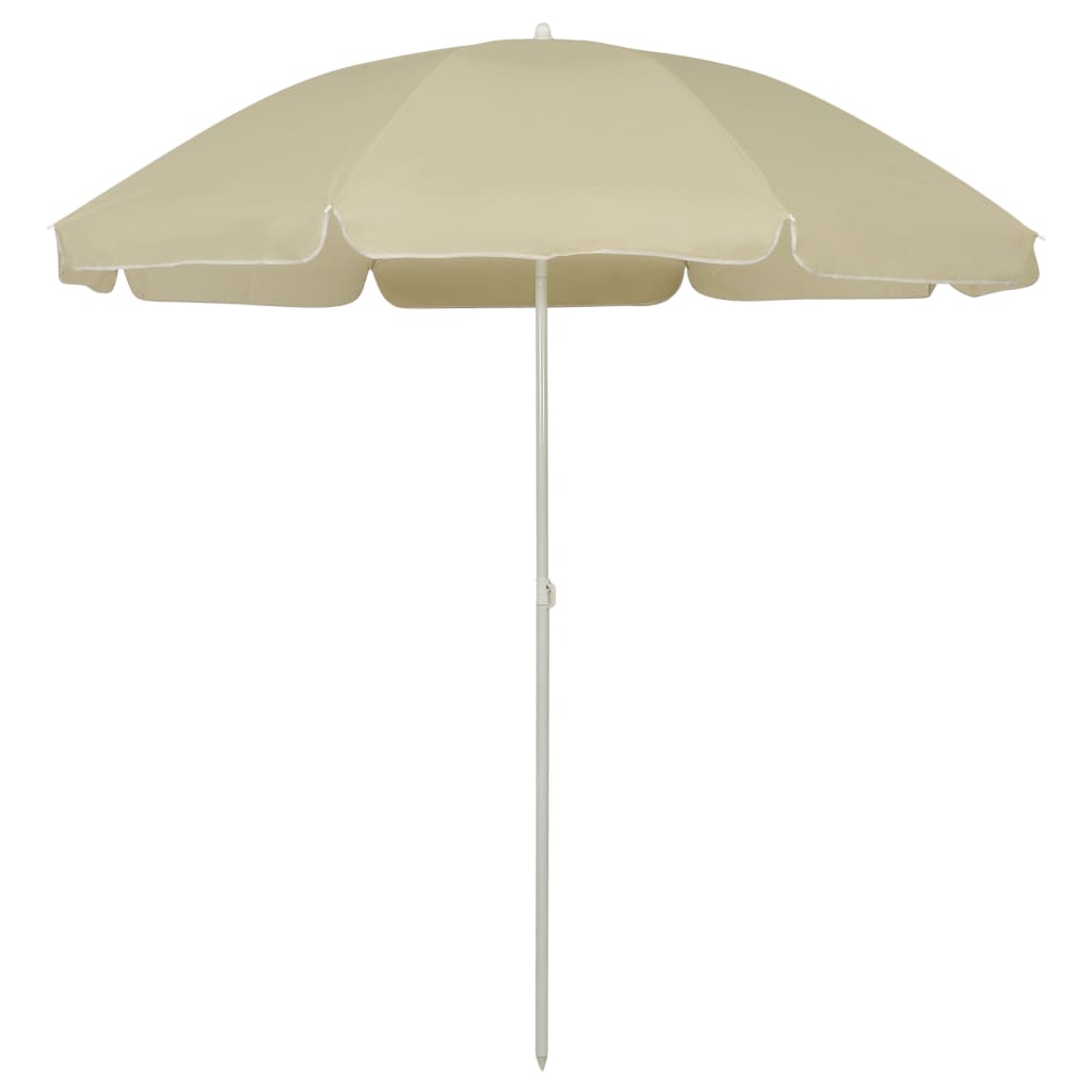 vidaXL Strandschirm Sandgelb 240 cm