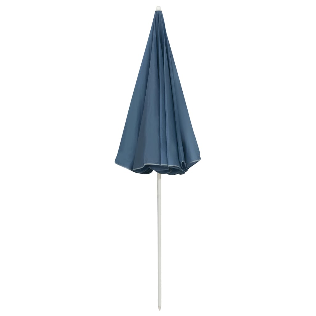 vidaXL Strandschirm Blau 240 cm