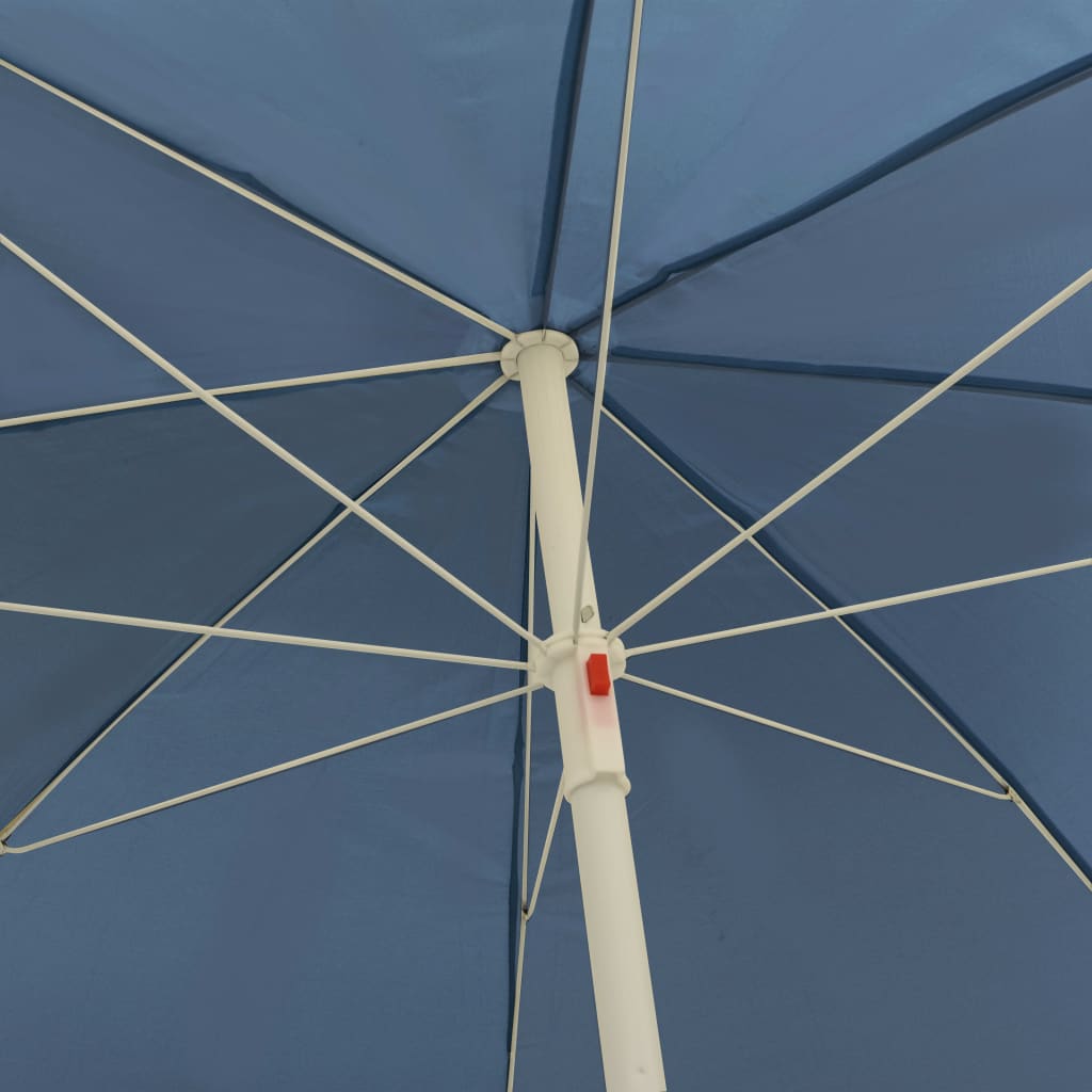 vidaXL Strandschirm Blau 240 cm