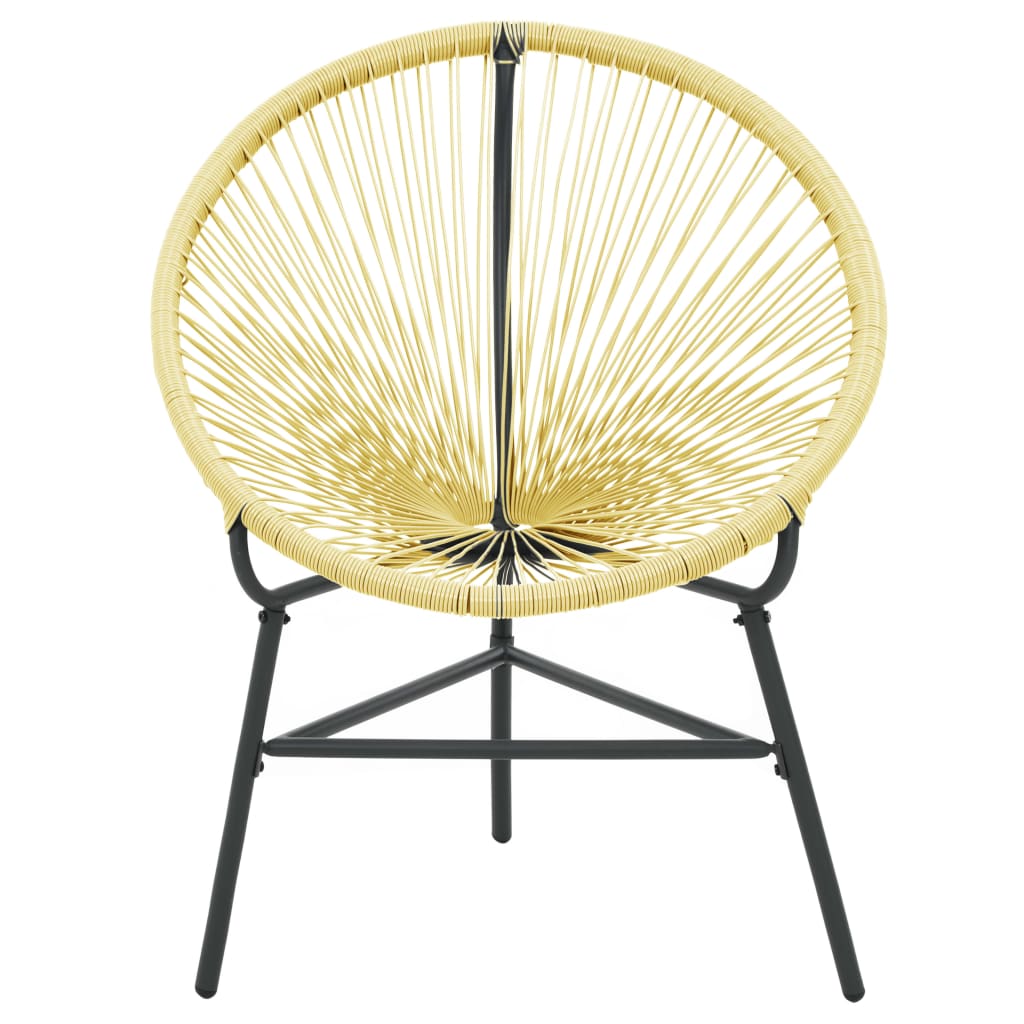 vidaXL Acapulco-Gartenstuhl Poly Rattan Beige