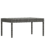 vidaXL 6-tlg. Garten-Lounge-Set mit Kissen Poly Rattan Grau
