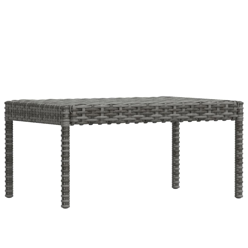 vidaXL 6-tlg. Garten-Lounge-Set mit Kissen Poly Rattan Grau