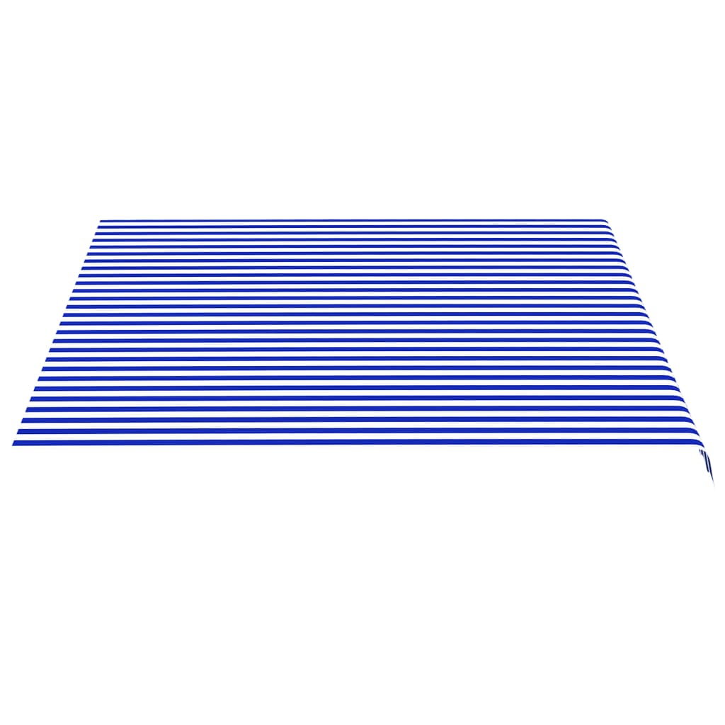 vidaXL Markisenbespannung Blau und Weiß 4x3,5 m
