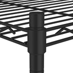 vidaXL Lagerregal mit 4 Böden 90x35x137 cm Schwarz 200 kg