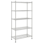 vidaXL Lagerregal mit 5 Böden 90x35x180 cm Chrom 250 kg
