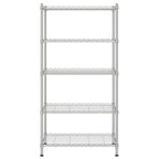 vidaXL Lagerregal mit 5 Böden 90x35x180 cm Chrom 250 kg