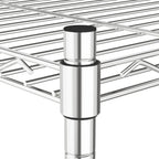 vidaXL Lagerregal mit 5 Böden 90x35x180 cm Chrom 250 kg