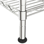 vidaXL Lagerregal mit 5 Böden 90x35x180 cm Chrom 250 kg