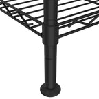 vidaXL Lagerregal mit 5 Böden 90x35x180 cm Schwarz 250 kg