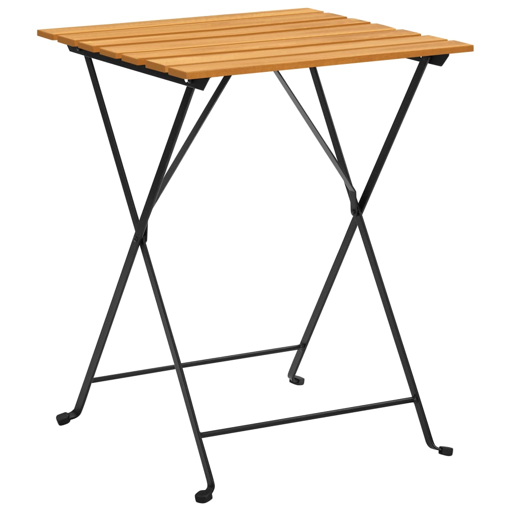 vidaXL Bistrotisch 55x54x71 cm Akazie Massivholz