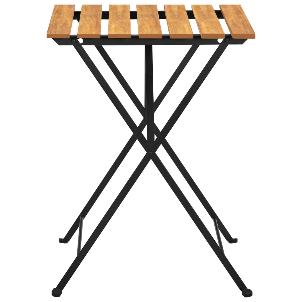vidaXL Bistrotisch 55x54x71 cm Akazie Massivholz