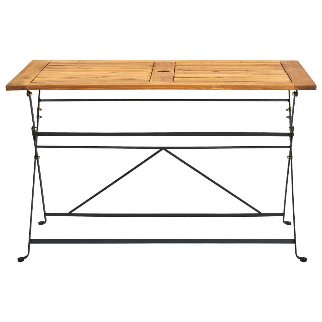 vidaXL Klappbarer Gartentisch 120x70x74 cm Massivholz Akazie