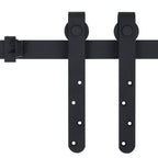 vidaXL Mini Schiebetürbeschlag Set für Schranktüren Carbonstahl 183 cm