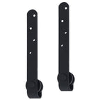 vidaXL Mini Schiebetürbeschlag Set für Schranktüren Carbonstahl 183 cm
