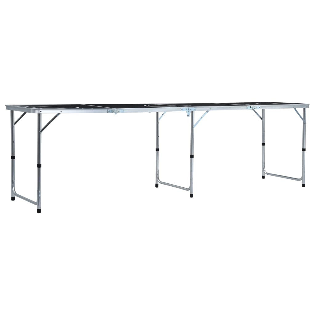 vidaXL Bier-Pong-Tisch mit Tassen und Bällen Klappbar 240 cm