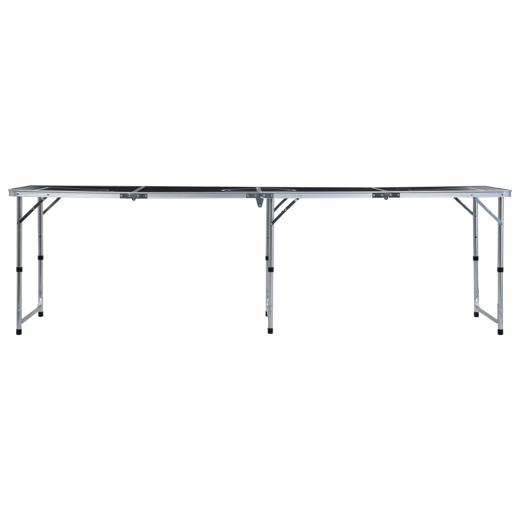 vidaXL Bier-Pong-Tisch mit Tassen und Bällen Klappbar 240 cm