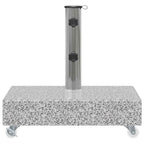 vidaXL Schirmständer Hellgrau 45x25x8,3 cm Granit