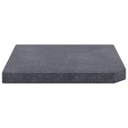 vidaXL Sonnenschirm-Gewichtsplatte Schwarz Granit Quadratisch 25 kg