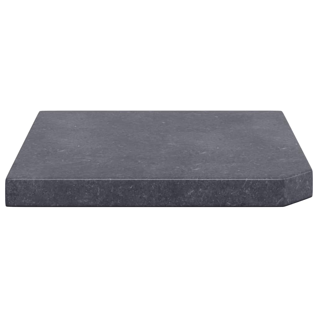 vidaXL Sonnenschirm-Gewichtsplatte Schwarz Granit Quadratisch 25 kg