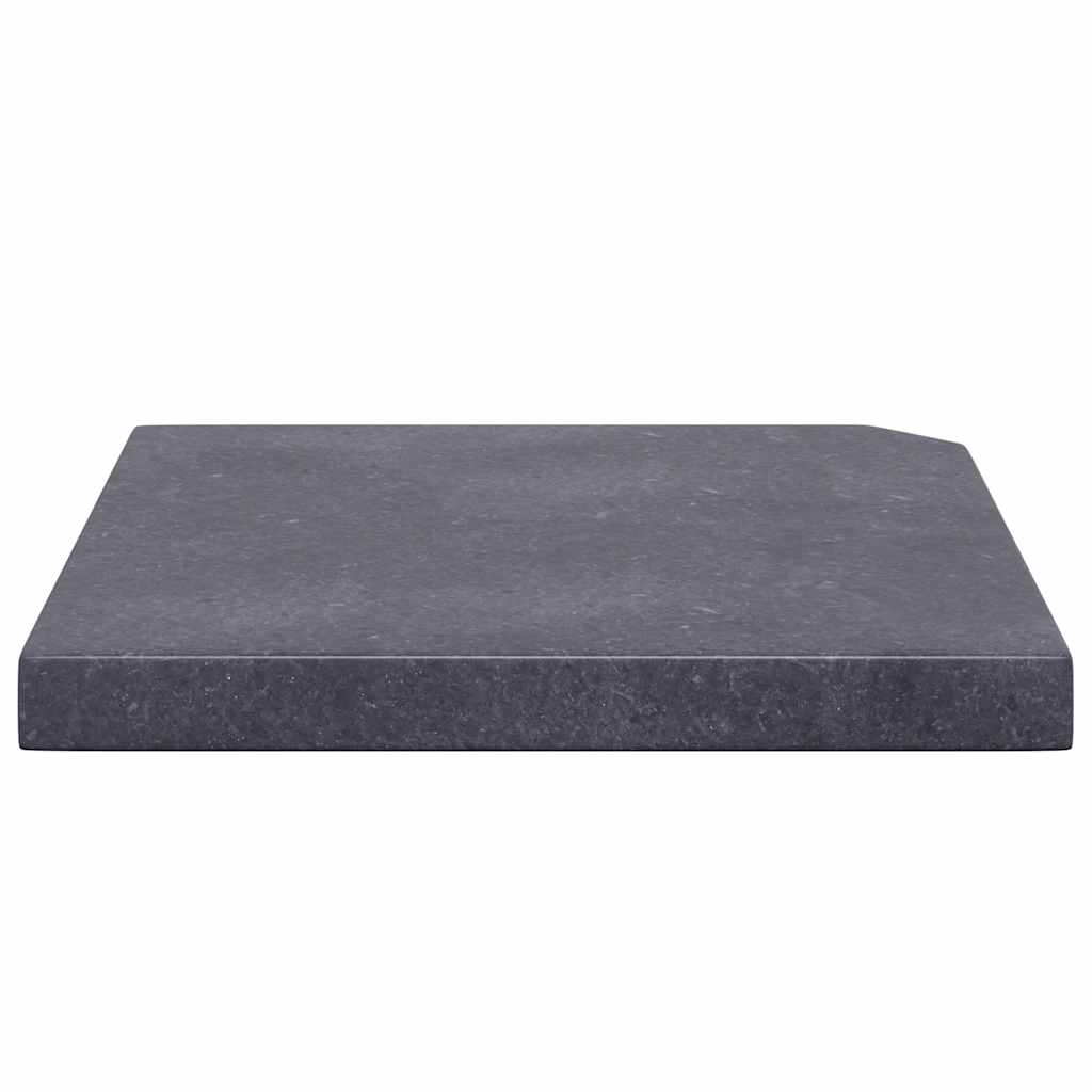 vidaXL Sonnenschirm-Gewichtsplatte Schwarz Granit Quadratisch 25 kg