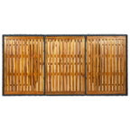 vidaXL Gartentisch Dunkelgrau Poly Rattan und Akazie Massivholz
