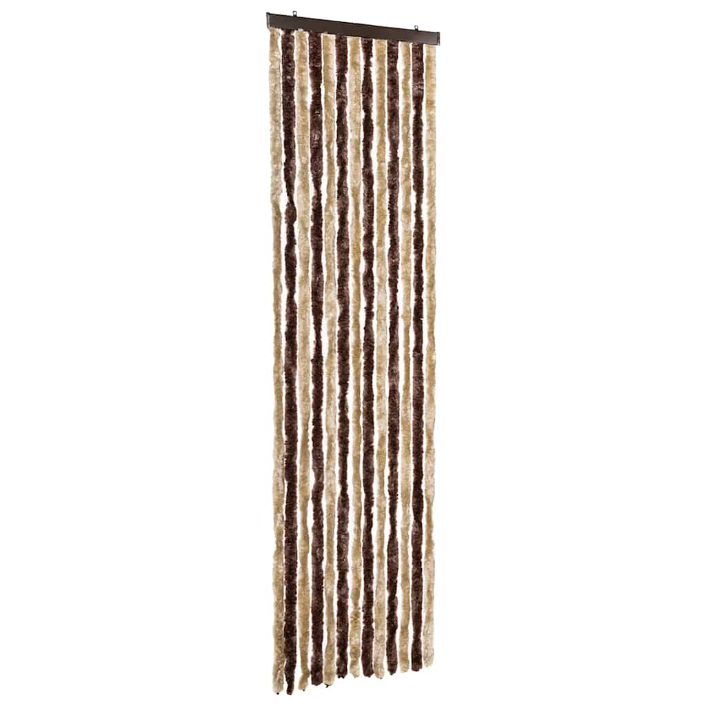 vidaXL Insektenschutz-Vorhang Beige und Hellbraun 56x200 cm Chenille