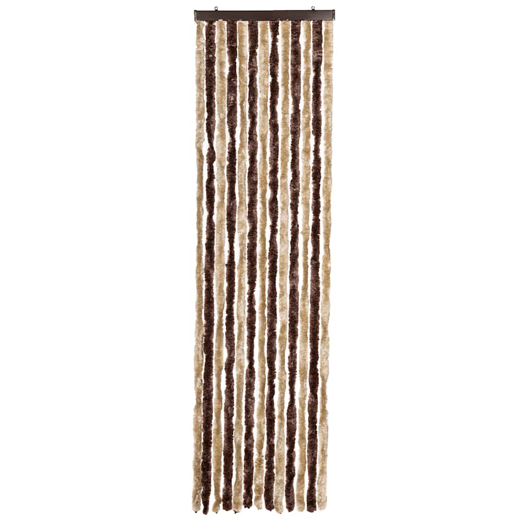 vidaXL Insektenschutz-Vorhang Beige und Hellbraun 56x200 cm Chenille