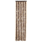 vidaXL Insektenschutz-Vorhang Beige und Hellbraun 56x200 cm Chenille