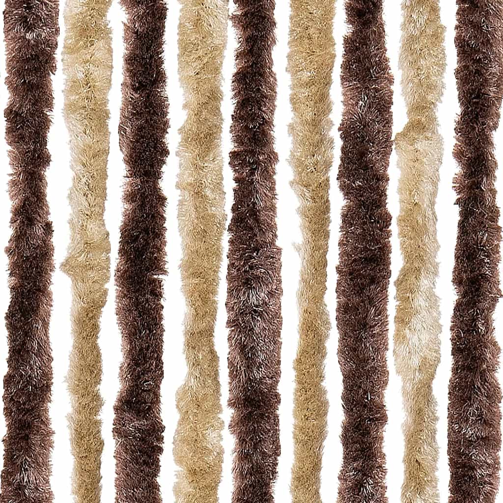 vidaXL Insektenschutz-Vorhang Beige und Hellbraun 56x200 cm Chenille