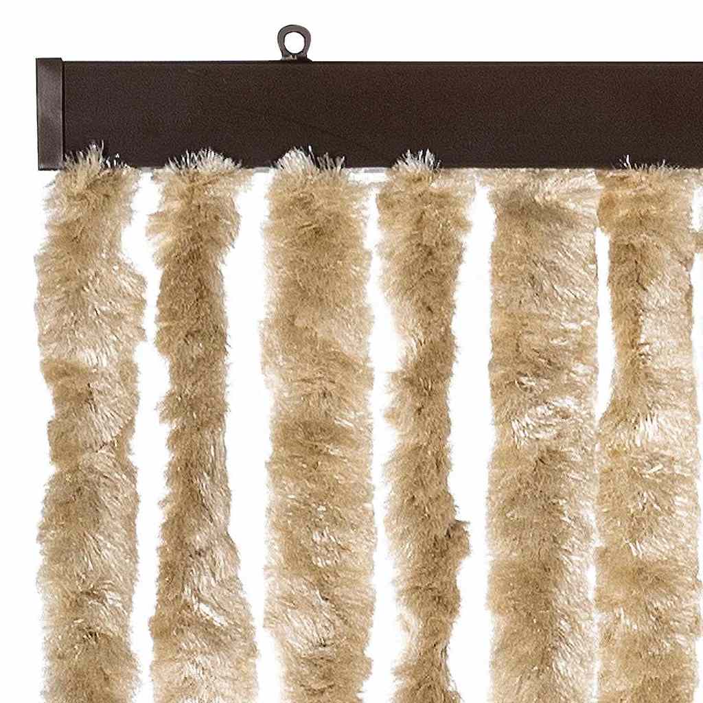 vidaXL Insektenschutz-Vorhang Beige 56x200 cm Chenille