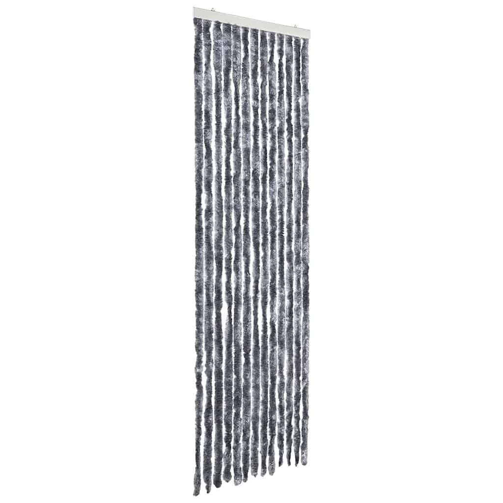 vidaXL Insektenschutz-Vorhang Silbern 56x200 cm Chenille
