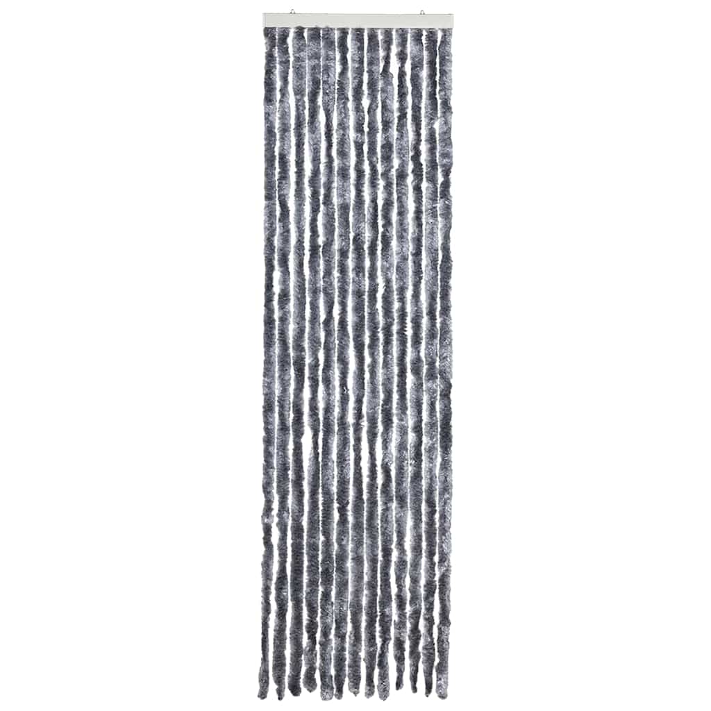 vidaXL Insektenschutz-Vorhang Silbern 56x200 cm Chenille
