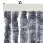 vidaXL Insektenschutz-Vorhang Silbern 56x200 cm Chenille