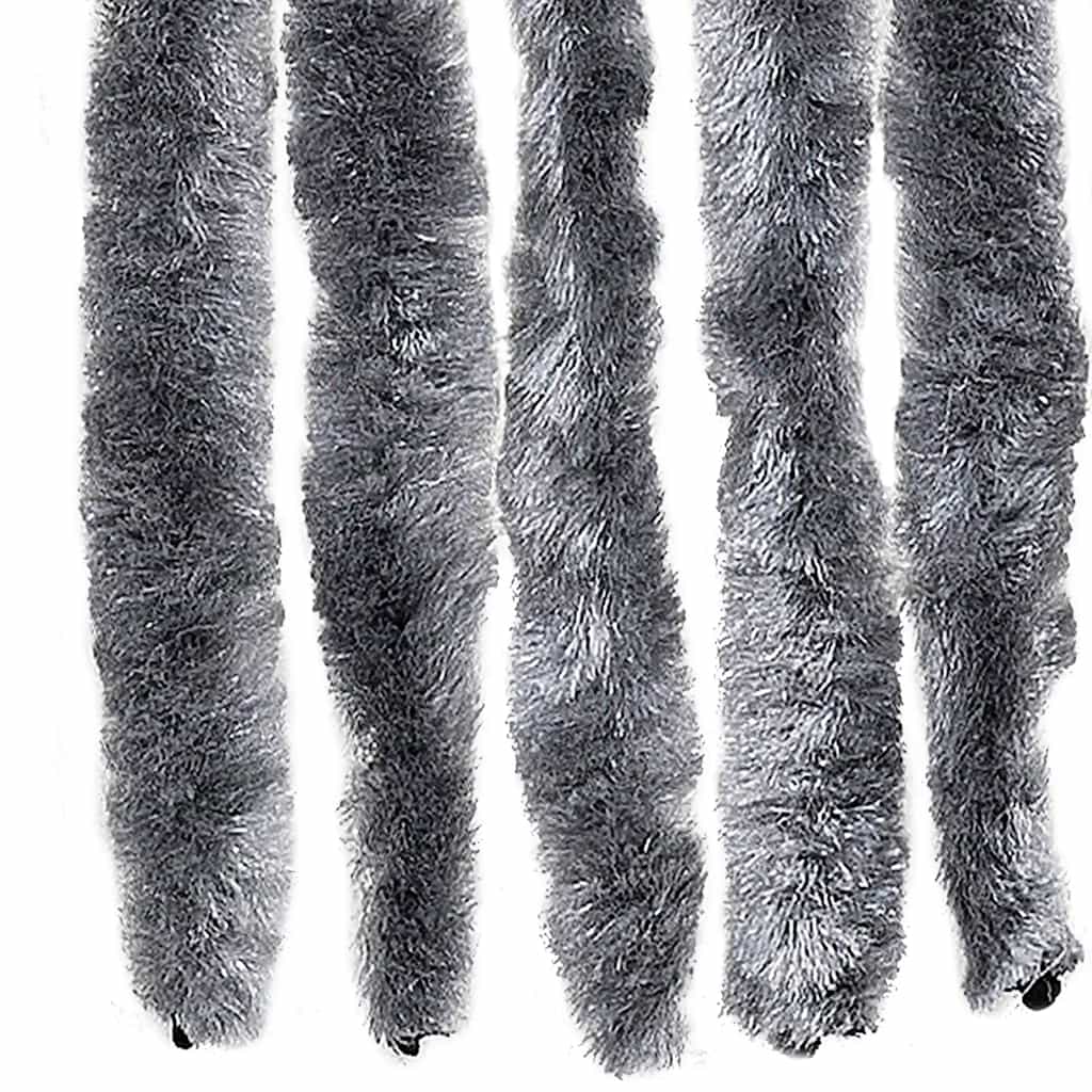 vidaXL Insektenschutz-Vorhang Silbern 56x200 cm Chenille
