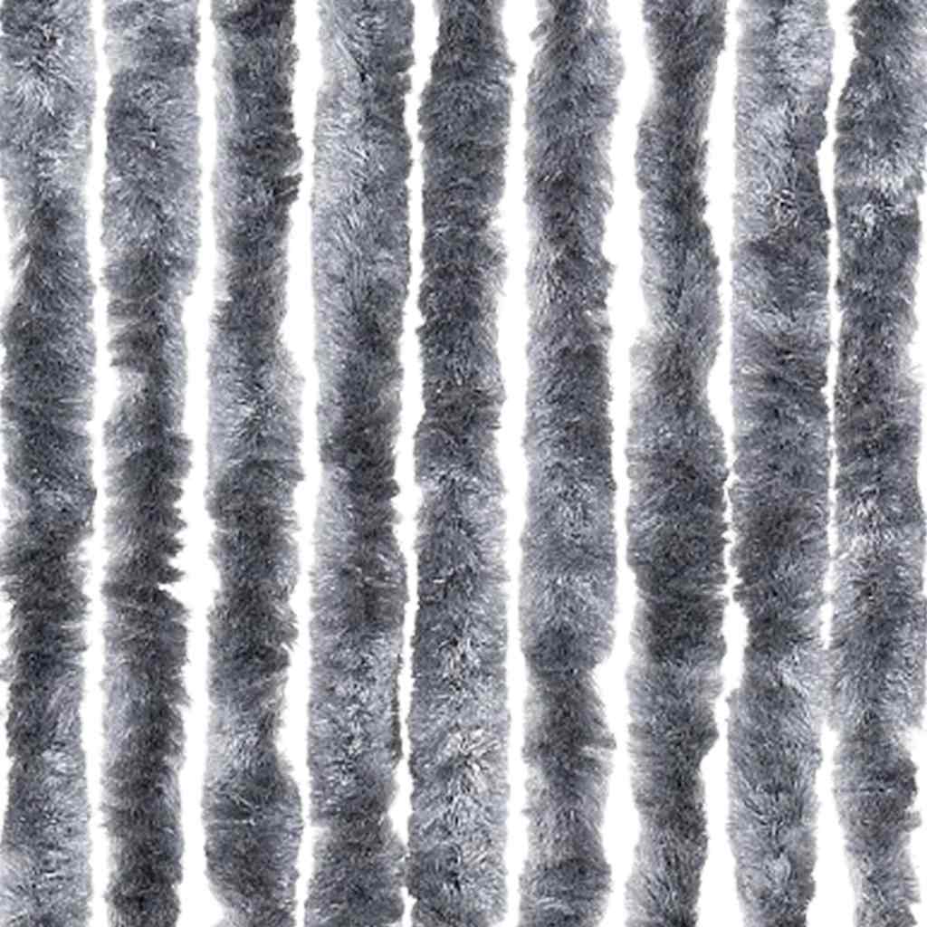 vidaXL Insektenschutz-Vorhang Silbern 56x200 cm Chenille