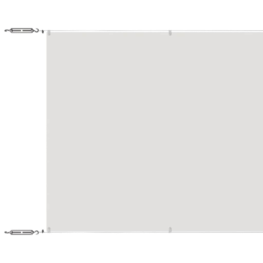 vidaXL Senkrechtmarkise Weiß 60x800 cm Oxford-Gewebe