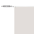 vidaXL Senkrechtmarkise Weiß 60x800 cm Oxford-Gewebe