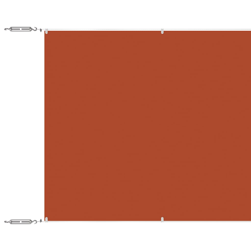 vidaXL Senkrechtmarkise Terrakotta 60x1000 cm Oxford-Gewebe