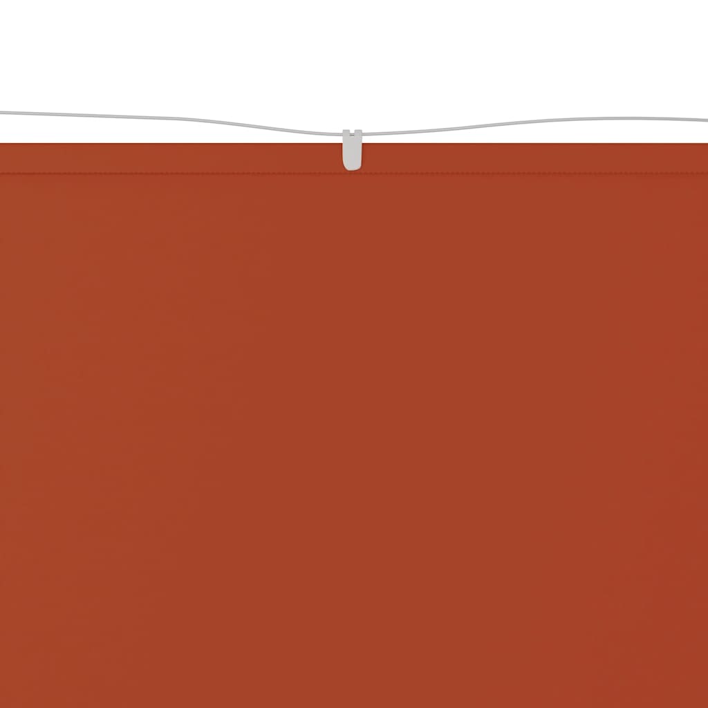 vidaXL Senkrechtmarkise Terrakotta 60x1000 cm Oxford-Gewebe