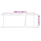 vidaXL Senkrechtmarkise Terrakotta 60x1000 cm Oxford-Gewebe