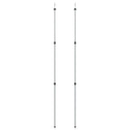 vidaXL Teleskop-Tarpstangen 102-260 cm 2 Stk. Aluminium