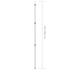vidaXL Teleskop-Tarpstangen 102-260 cm 2 Stk. Aluminium