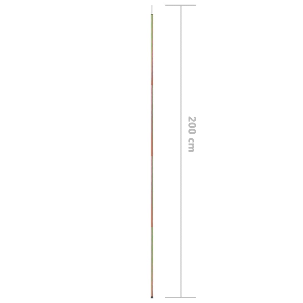vidaXL Sonnensegel Stange 200 cm Verzinkter Stahl