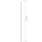 vidaXL Sonnensegel Stange 200 cm Verzinkter Stahl