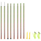 vidaXL Sonnensegel Stangen 2 Stk. 200 cm Verzinkter Stahl