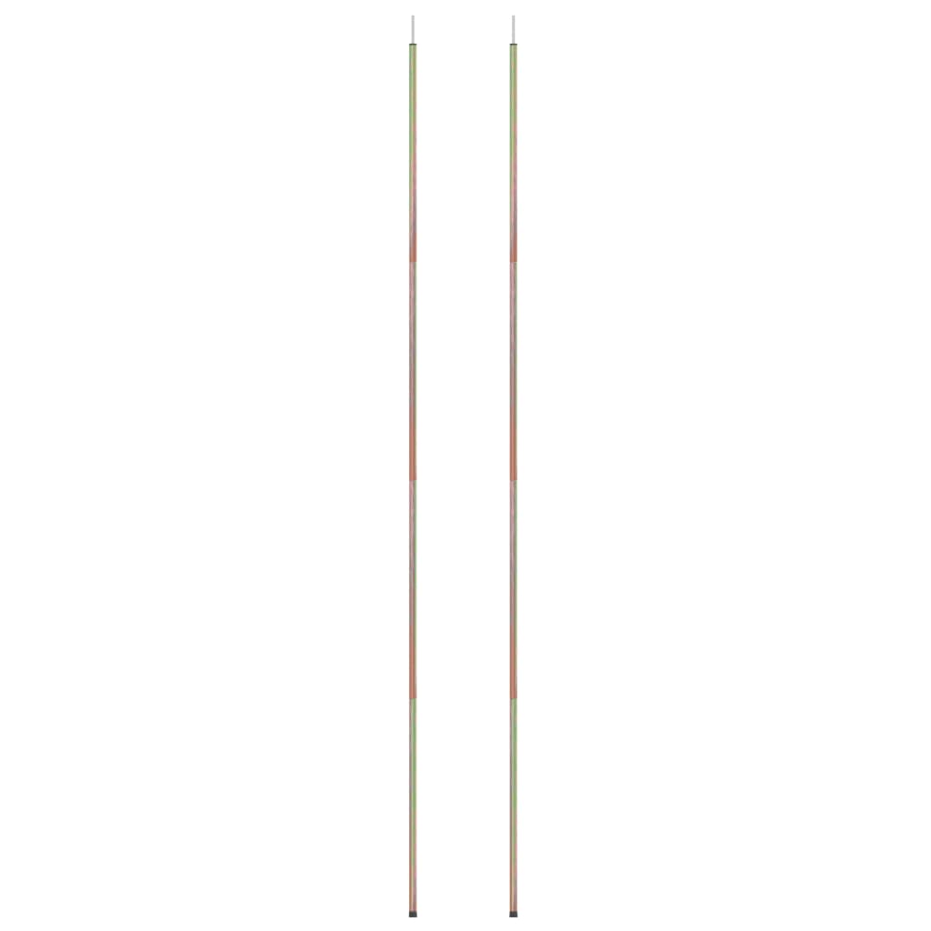 vidaXL Sonnensegel Stangen 2 Stk. 200 cm Verzinkter Stahl